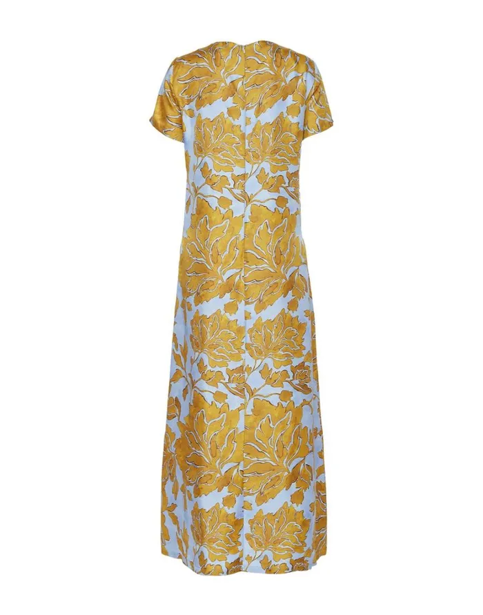 La Double J Swing Dress Tangle Light Blue Women Dresses La Double J Swing Dress Tangle Light Blue Women Dresses