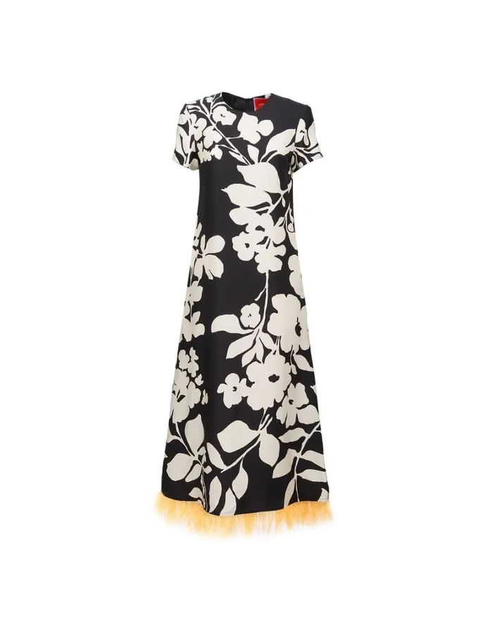 La Double J Swing Dress With Feathers Winter Jasmine Women Dresses La Double J Swing Dress With Feathers Winter Jasmine Women Dresses