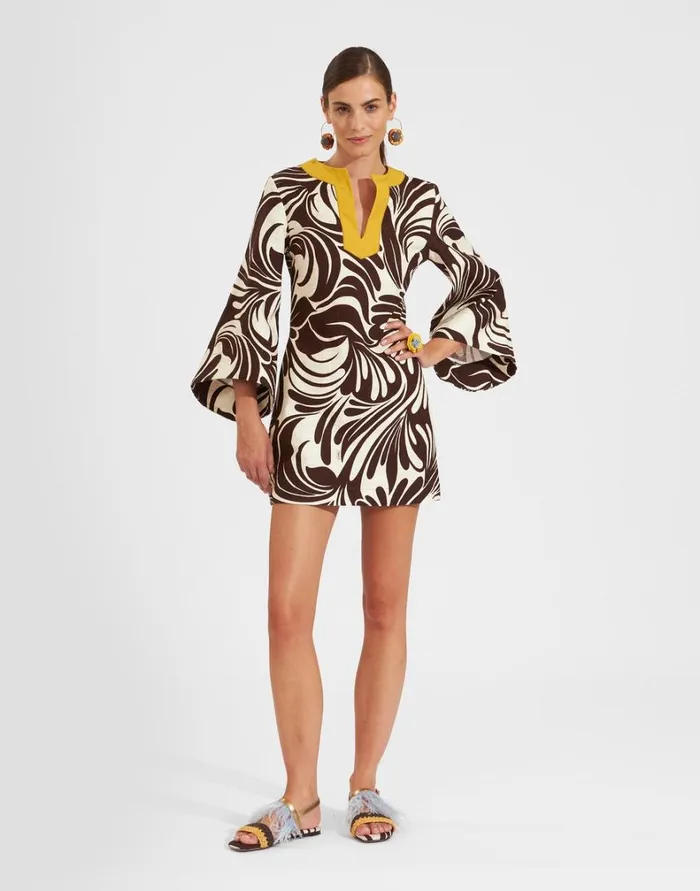 La Double J The Kaftan Mini Watermarble Women Dresses