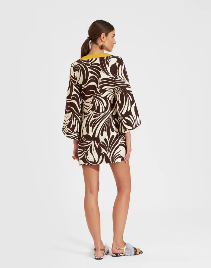 La Double J The Kaftan Mini Watermarble Women Dresses La Double J The Kaftan Mini Watermarble Women Dresses