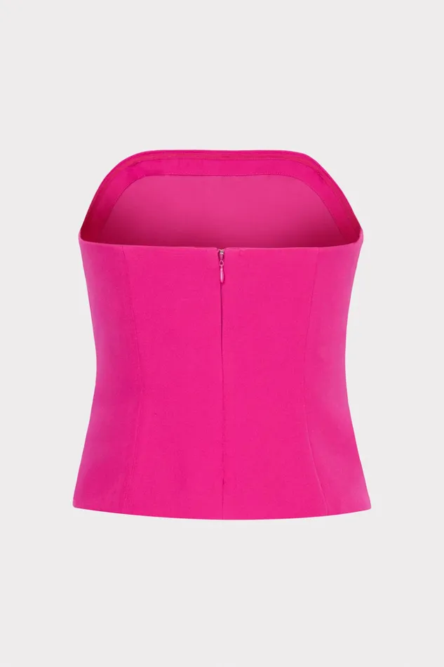 Lana Cady Strapless Top Fuchsia Women Milly Matching Sets