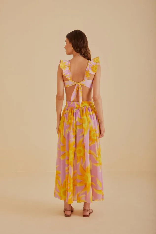 Light Pink Sunny Side Maxi Skirt Women FARM Rio Skirts Light Pink Sunny Side Maxi Skirt Women FARM Rio Skirts