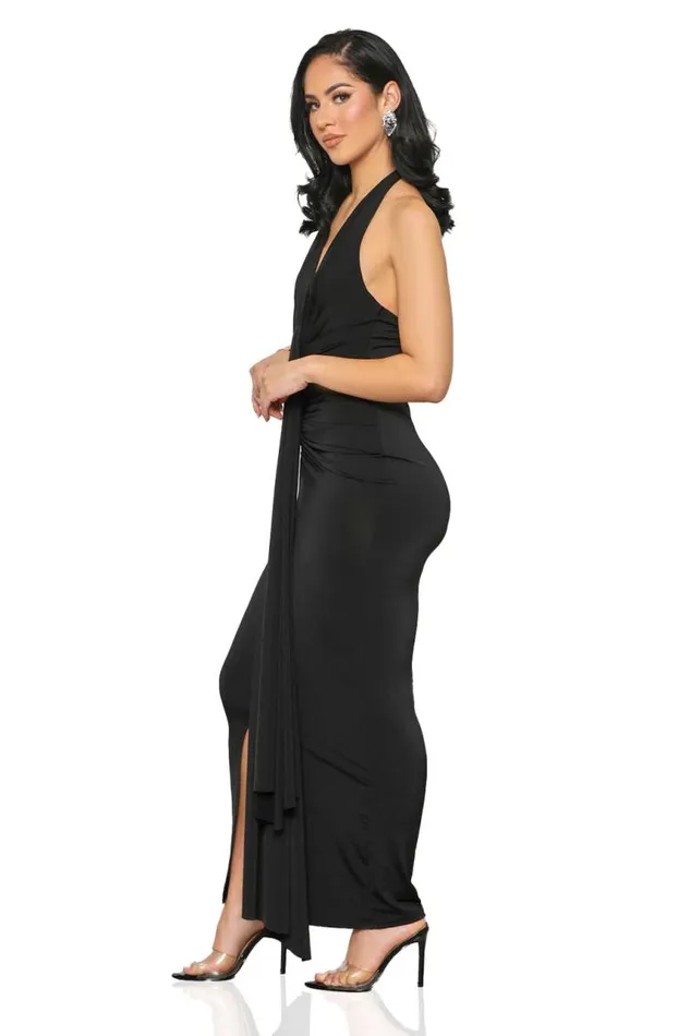 Lilly039s Kloset Dresses Cosmopolitan Deep Plunge Dress BlackFINAL SALE 8211 Women