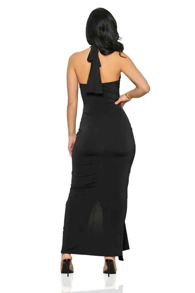 Lilly039s Kloset Dresses Cosmopolitan Deep Plunge Dress BlackFINAL SALE 8211 Women