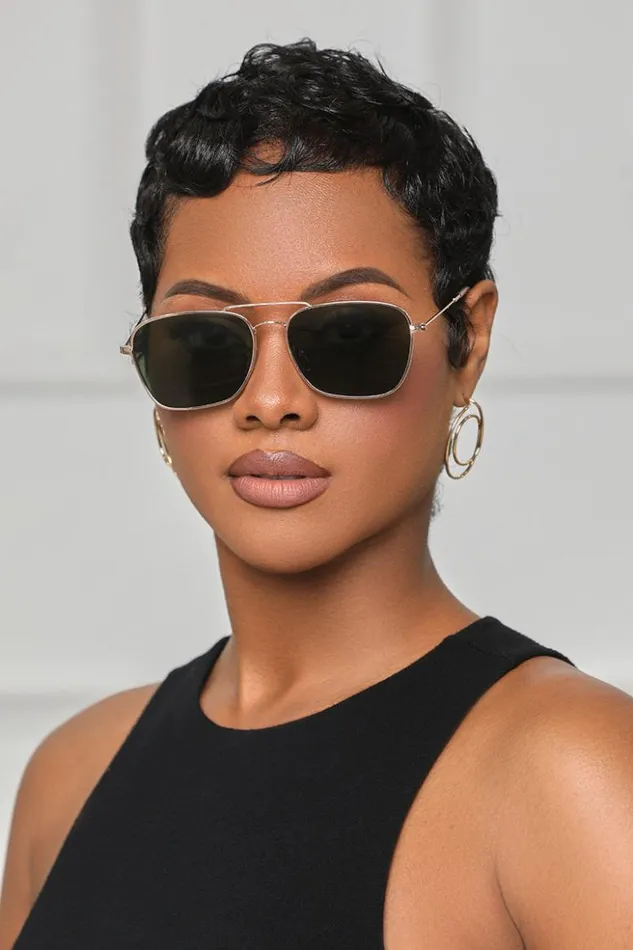 Lilly039s Kloset Eyewear Classic Aviator Sunglasses Dark Green 8211 Women