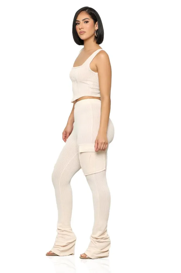 Lilly039s Kloset Ribbed Collection The One Ribbed Set Cream 8211 Women