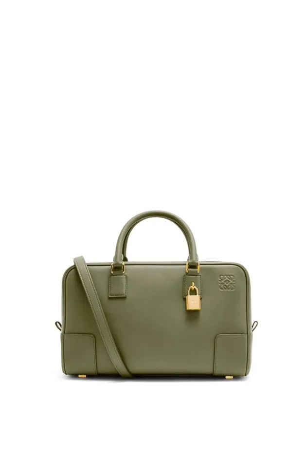 Loewe Amazona 28 Bag In Nappa Calfskin Avocado Green Women Tote and Top Handle Bags