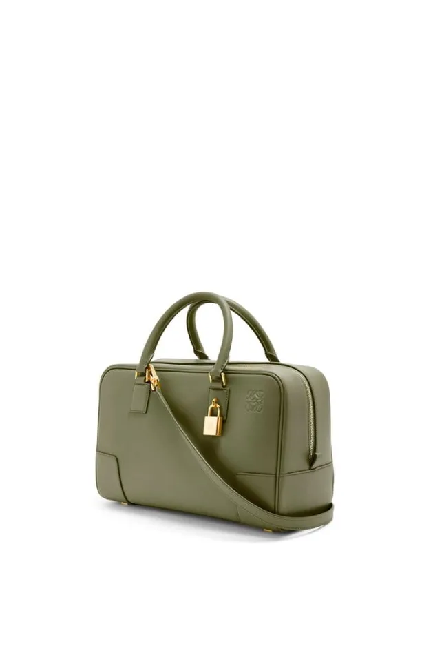 Loewe Amazona 28 Bag In Nappa Calfskin Avocado Green Women Tote and Top Handle Bags