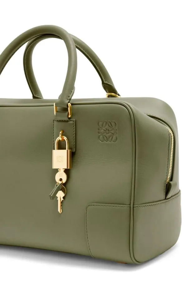 Loewe Amazona 28 Bag In Nappa Calfskin Avocado Green Women Tote and Top Handle Bags