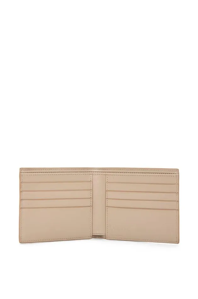 Loewe Bifold Wallet In Soft Grained Calfskin Sand Men Wallets