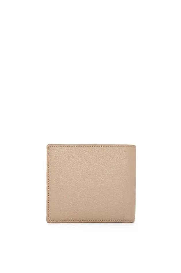 Loewe Bifold Wallet In Soft Grained Calfskin Sand Men Wallets
