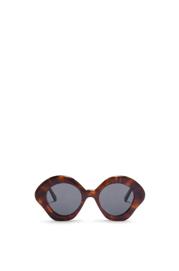 Loewe Bow Sunglasses In Acetate Havana Women Sunglasses