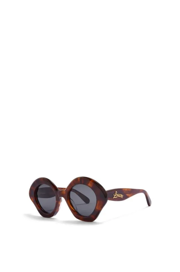 Loewe Bow Sunglasses In Acetate Havana Women Sunglasses