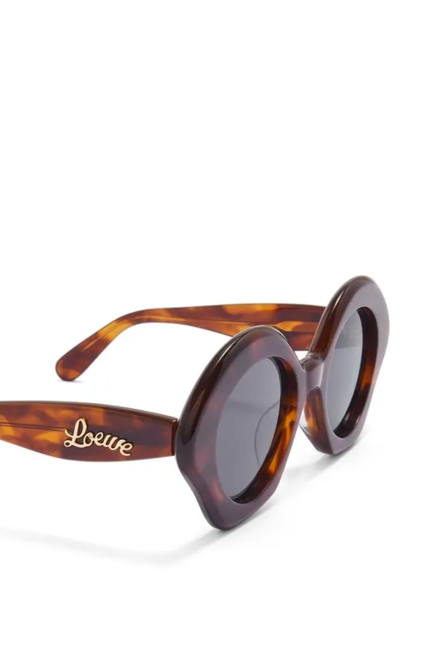 Loewe Bow Sunglasses In Acetate Havana Women Sunglasses