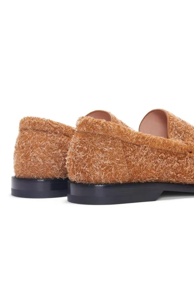 Loewe Campo Loafer In Brushed Suede Tan Women Loafers