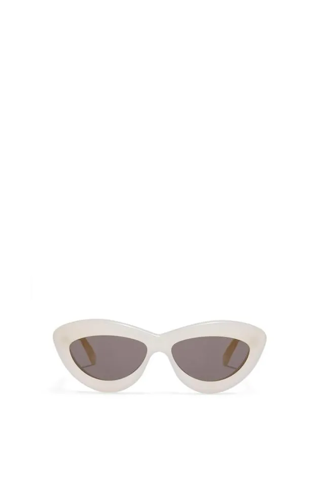 Loewe Cateye Sunglasses In Acetate Ivorywhite Women Sunglasses