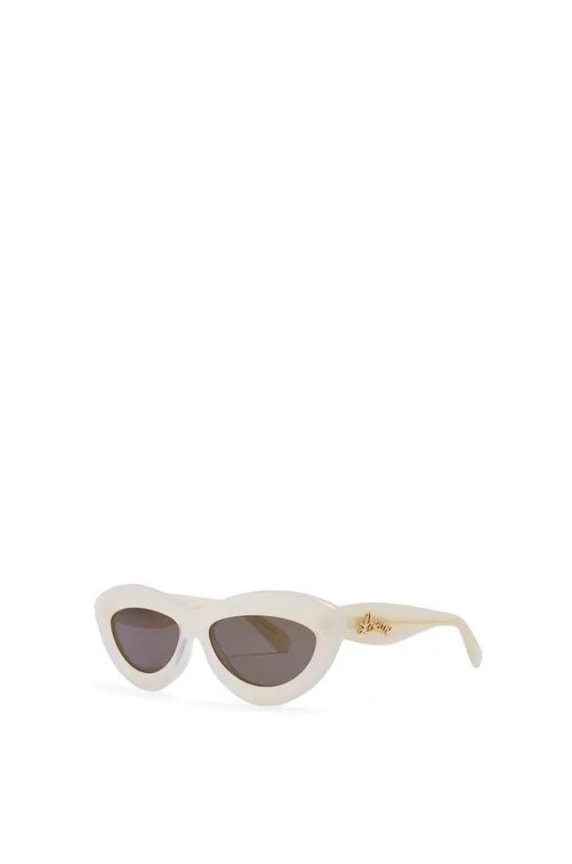 Loewe Cateye Sunglasses In Acetate Ivorywhite Women Sunglasses
