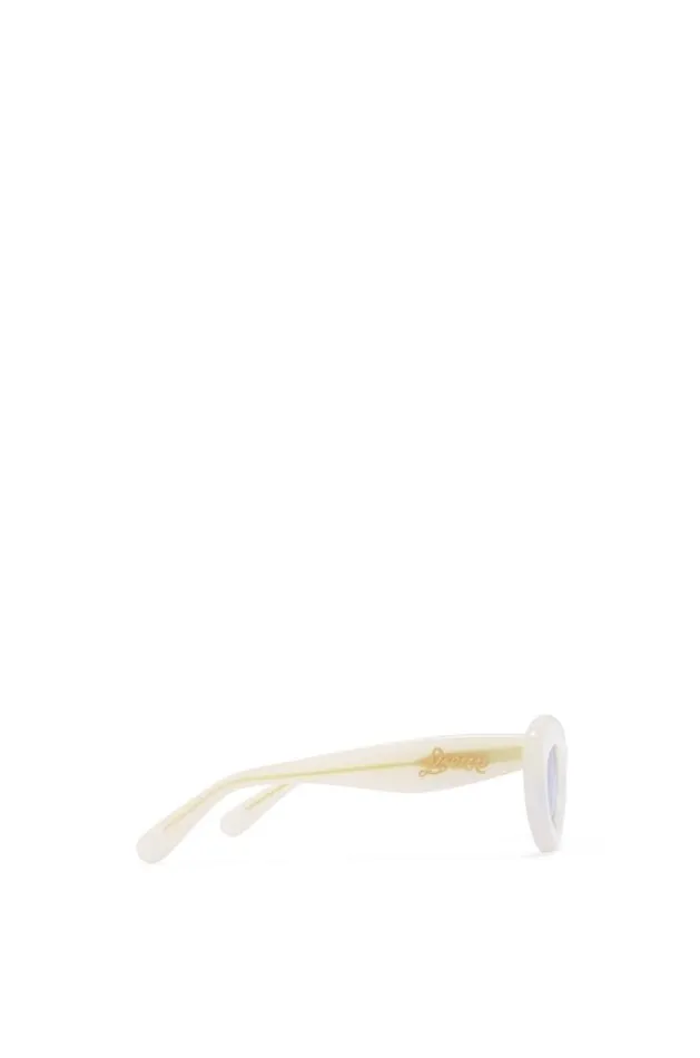 Loewe Cateye Sunglasses In Acetate Ivorywhite Women Sunglasses
