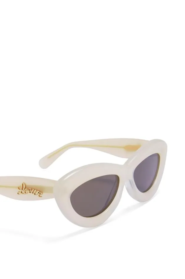 Loewe Cateye Sunglasses In Acetate Ivorywhite Women Sunglasses