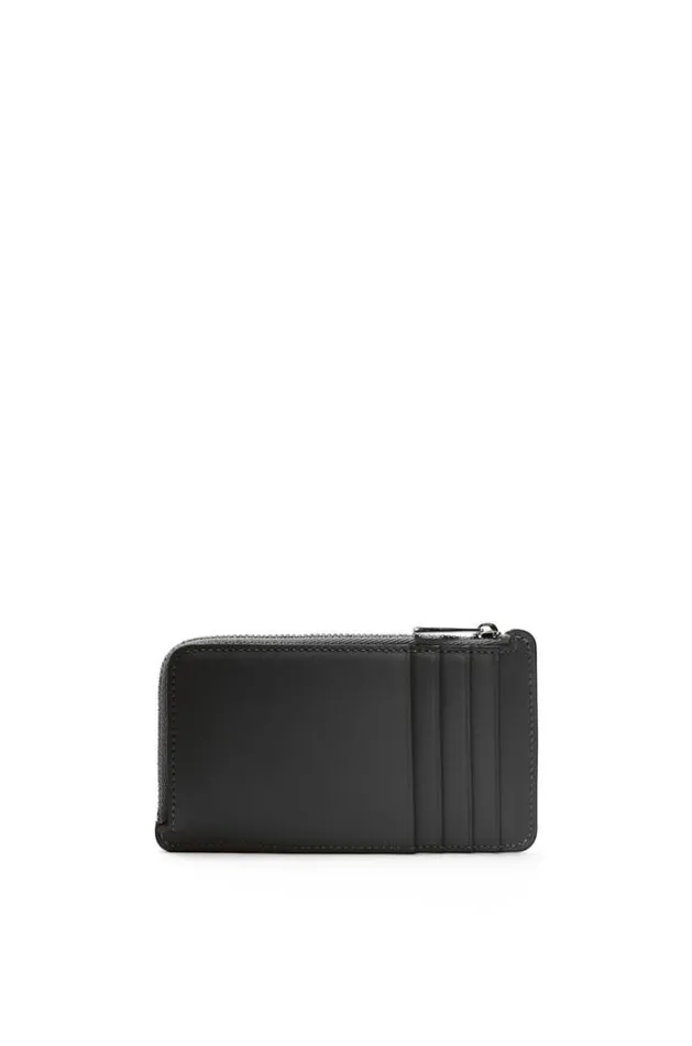 Loewe Coin Cardholder In Satin Calfskin Black Men Card Cases and Coin Purses