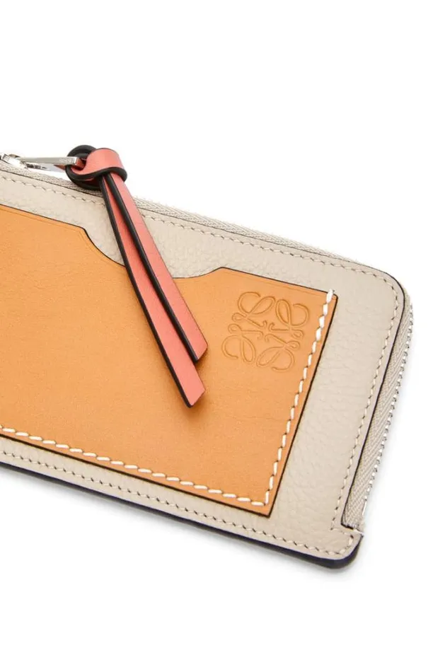 Loewe Coin Cardholder In Soft Grained Calfskin Light Oathoney Women Cardholders and Coin Purses