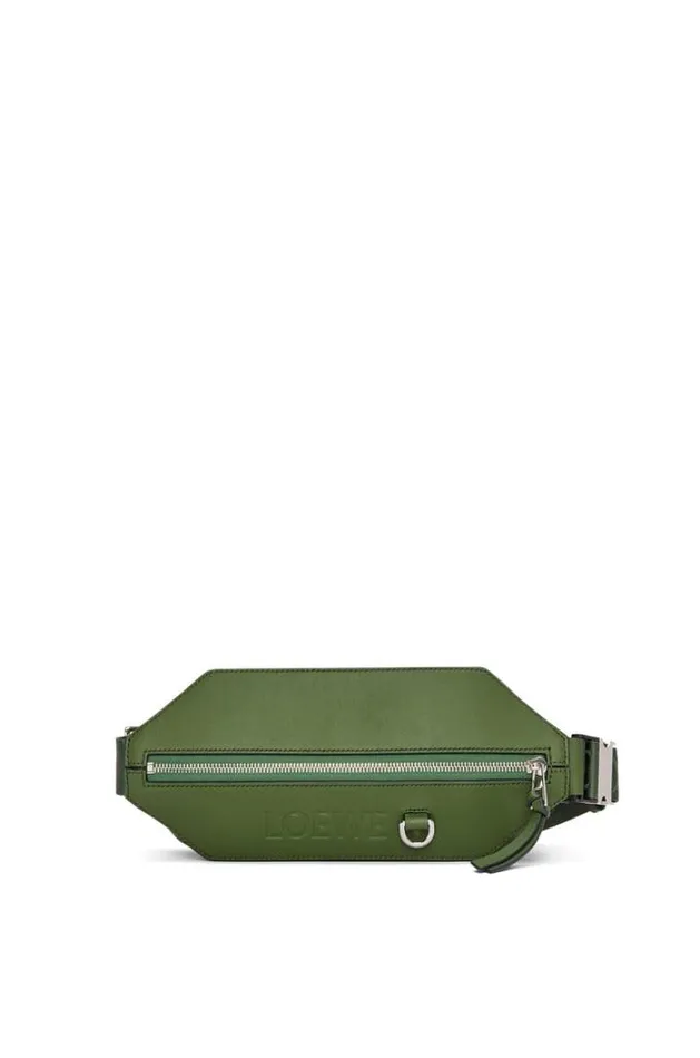 Loewe Convertible Sling In Classic Calfskin Hunter Green Men Belt Bags