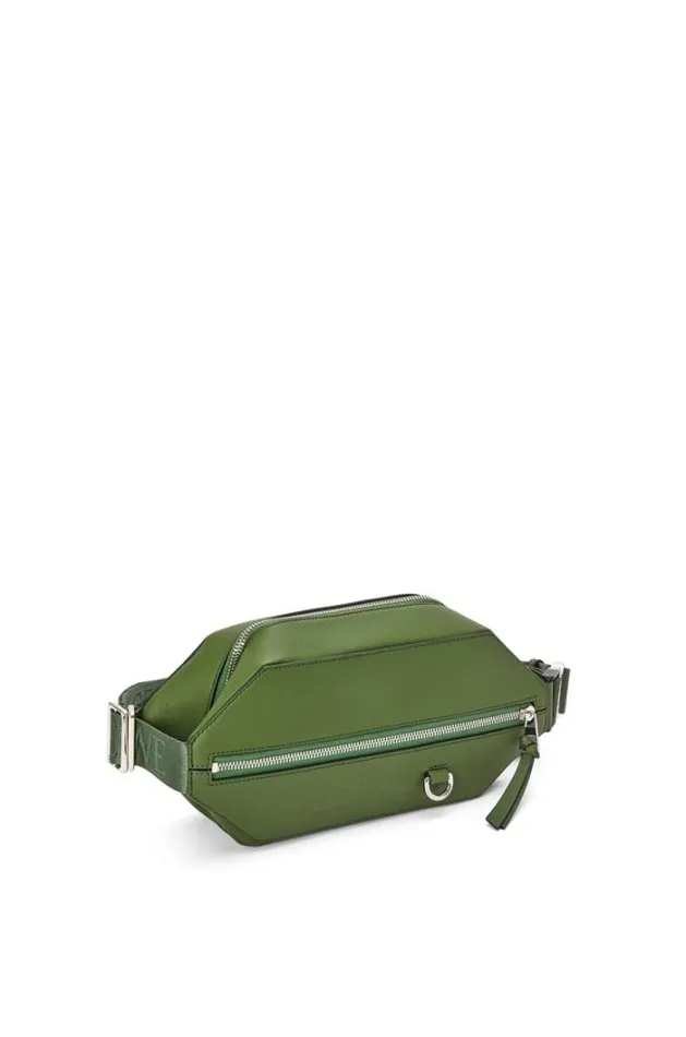 Loewe Convertible Sling In Classic Calfskin Hunter Green Men Belt Bags