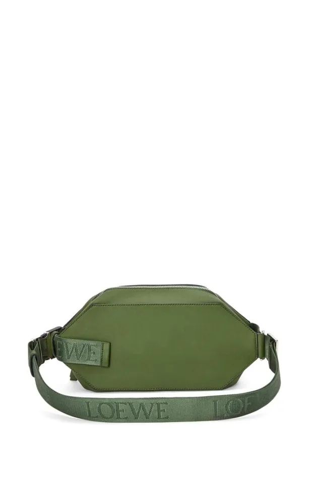 Loewe Convertible Sling In Classic Calfskin Hunter Green Men Belt Bags