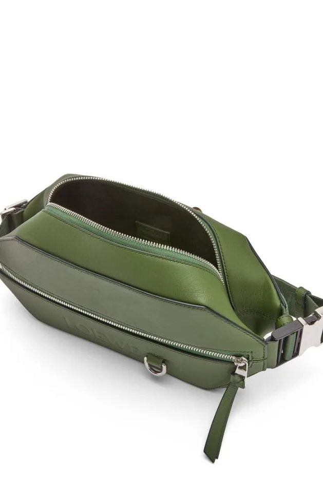 Loewe Convertible Sling In Classic Calfskin Hunter Green Men Belt Bags