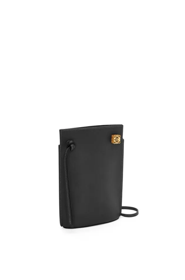 Loewe Dice Pocket In Classic Calfskin Black Women Crossbody Bags