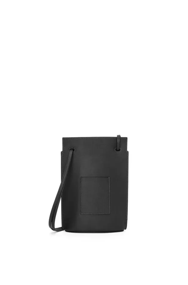 Loewe Dice Pocket In Classic Calfskin Black Women Crossbody Bags