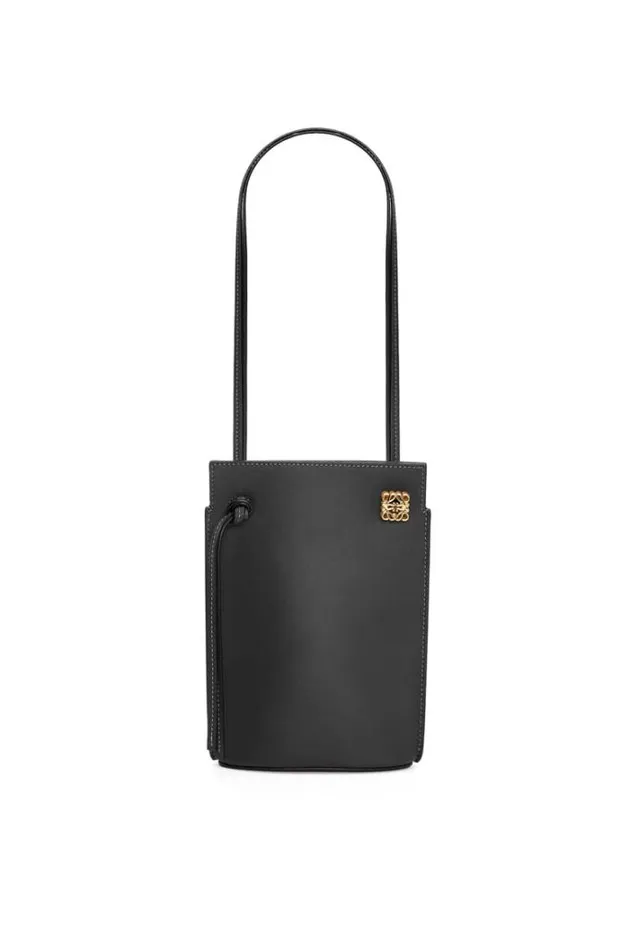 Loewe Dice Pocket In Classic Calfskin Black Women Crossbody Bags