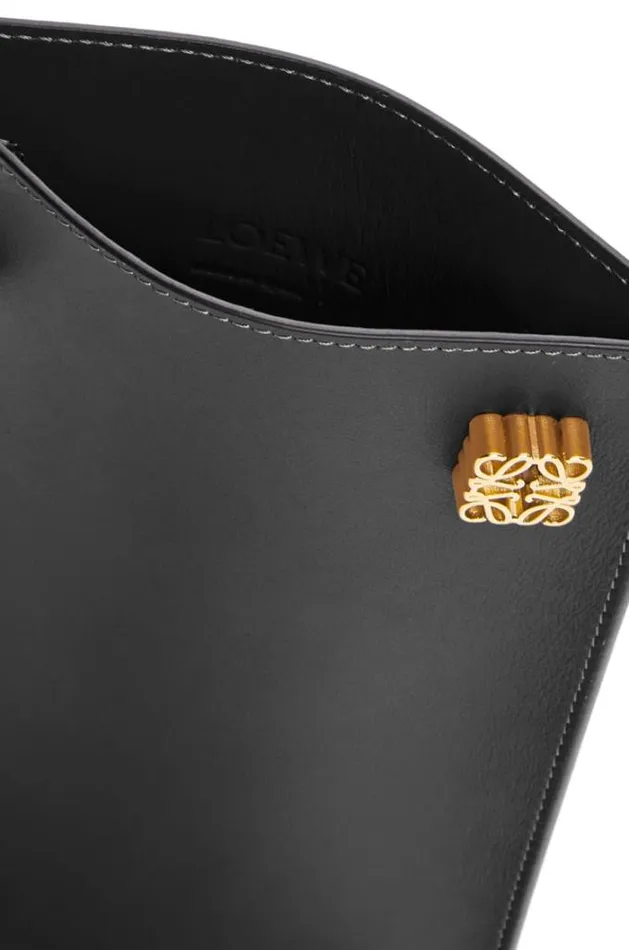 Loewe Dice Pocket In Classic Calfskin Black Women Crossbody Bags