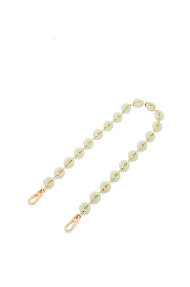 Loewe Donut Chain Strap In Acetate Spring Jade WomenMen Bag Straps