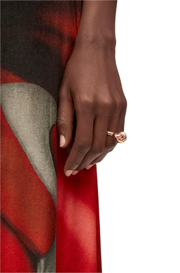 Loewe Donut Link Ring In Sterling Silver Rose Gold Women Silver Jewellery Loewe Donut Link Ring In Sterling Silver Rose Gold Women Silver Jewellery