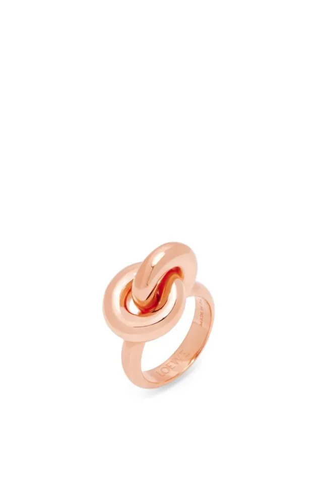 Loewe Donut Link Ring In Sterling Silver Rose Gold Women Silver Jewellery Loewe Donut Link Ring In Sterling Silver Rose Gold Women Silver Jewellery