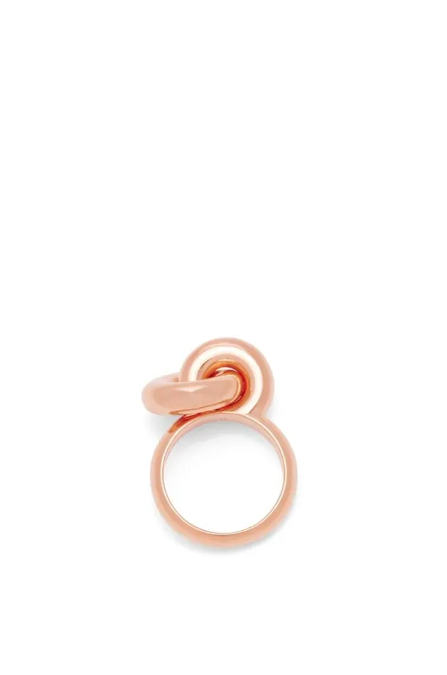 Loewe Donut Link Ring In Sterling Silver Rose Gold Women Silver Jewellery Loewe Donut Link Ring In Sterling Silver Rose Gold Women Silver Jewellery