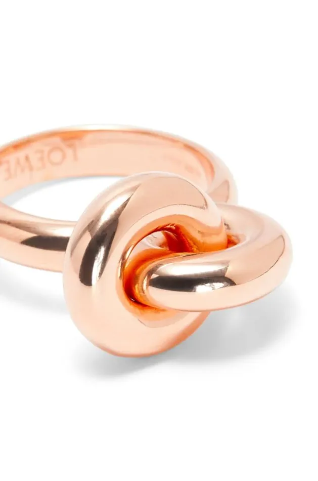 Loewe Donut Link Ring In Sterling Silver Rose Gold Women Silver Jewellery Loewe Donut Link Ring In Sterling Silver Rose Gold Women Silver Jewellery