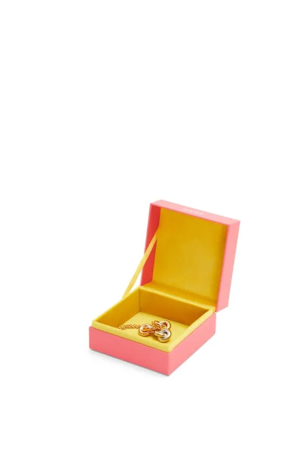 Loewe Donut Trio Link Necklace In Sterling Silver Silvergoldrose Gold Women Silver Jewellery