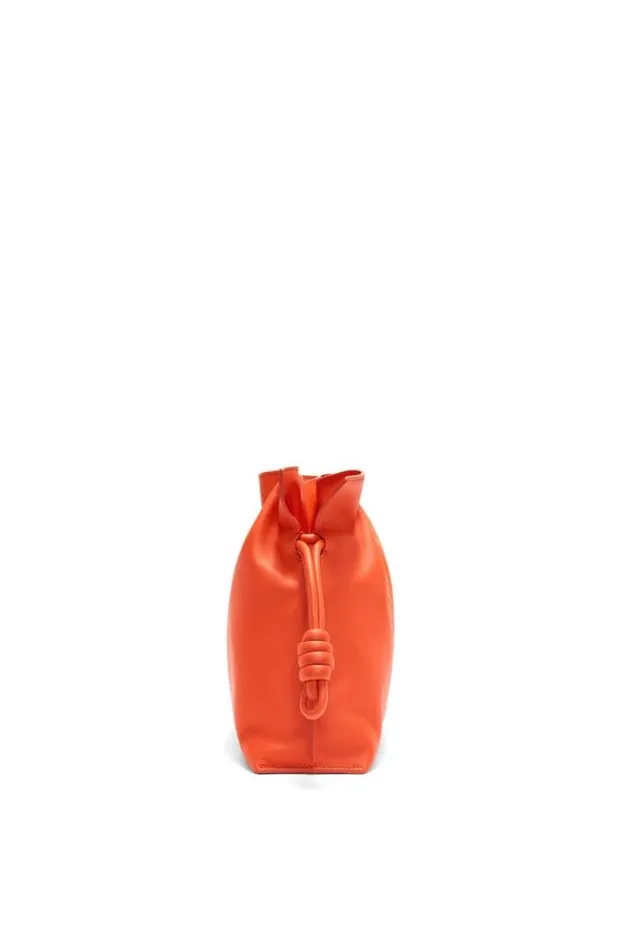 Loewe Flamenco Clutch In Nappa Calfskin Vivid Orange Women Pouches and Clutches