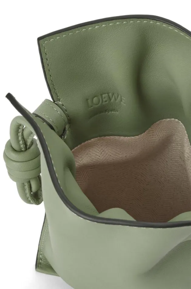 Loewe Flamenco Pocket In Nappa Calfskin Rosemary Women Crossbody Bags