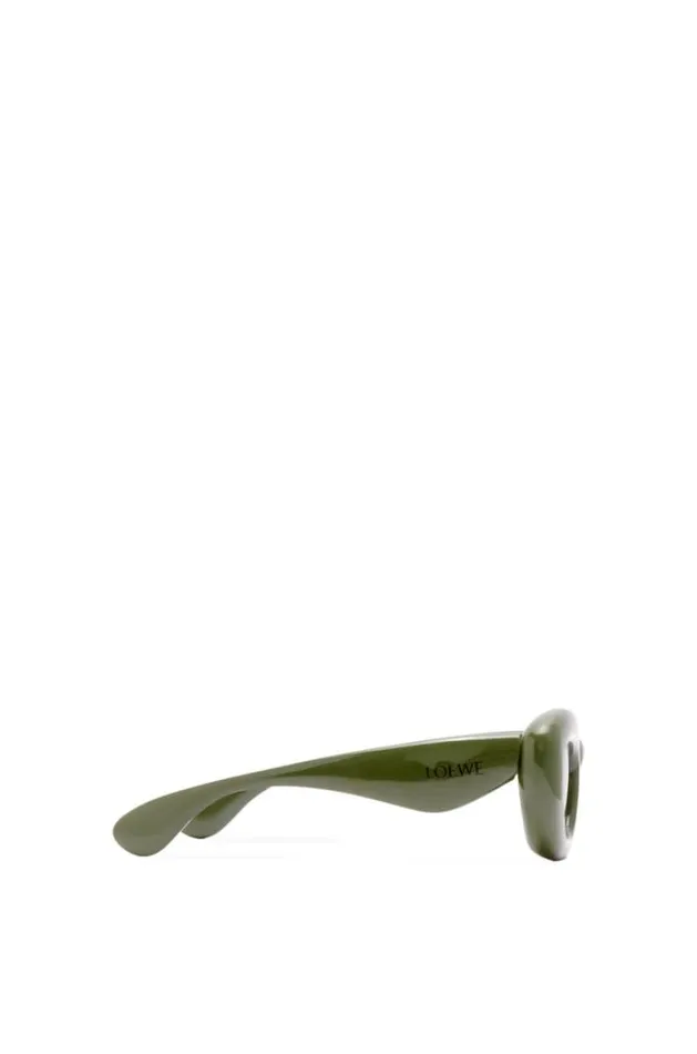 Loewe Inflated Butterfly Sunglasses In Nylon Dark Green Men Sunglasses