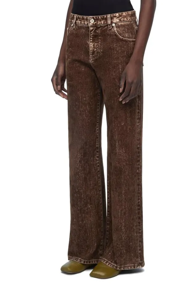 Loewe Jeans In Denim Truffle Women Denim