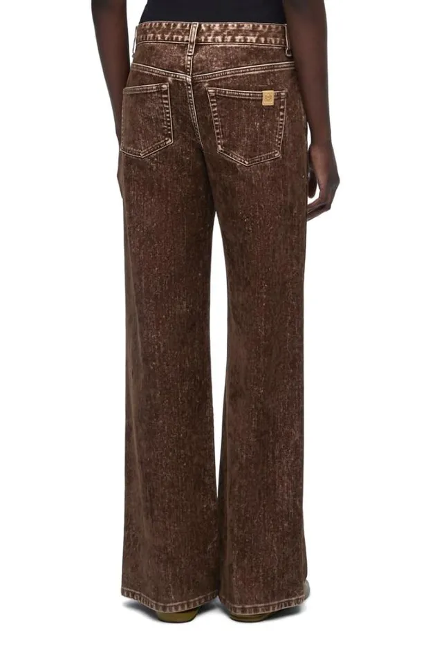 Loewe Jeans In Denim Truffle Women Trousers and Shorts