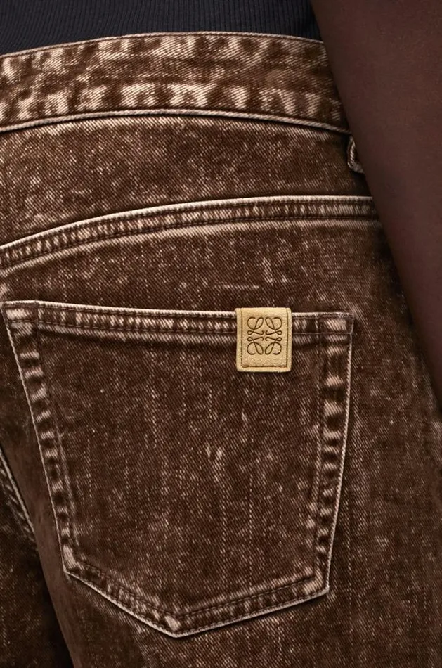 Loewe Jeans In Denim Truffle Women Trousers and Shorts