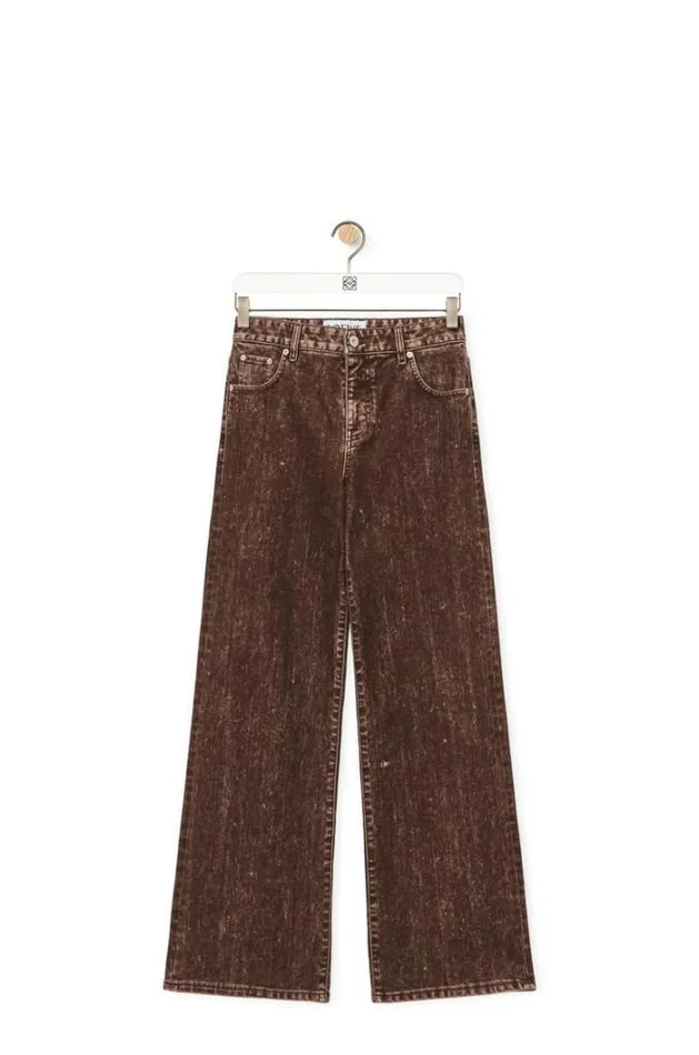 Loewe Jeans In Denim Truffle Women Trousers and Shorts