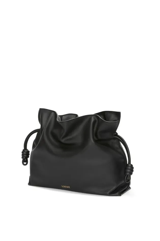 Loewe Large Flamenco Clutch In Nappa Calfskin Black Women Shoulder Bags