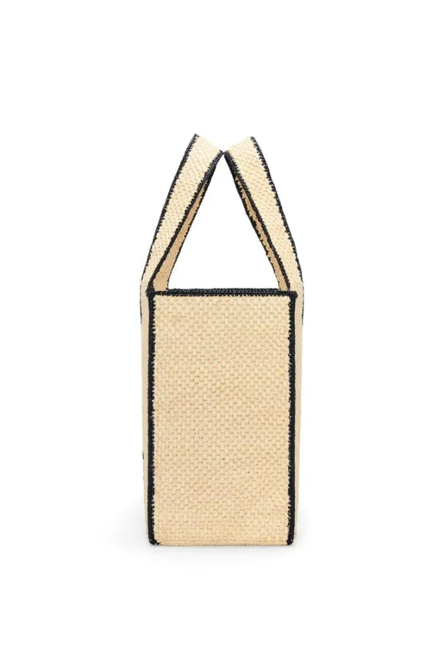 Loewe Large LOEWE Font Tote In Raffia Natural Women Baskets