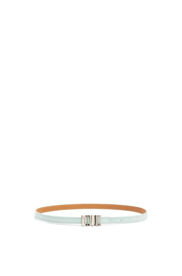 Loewe LOEWE Graphic Belt In Classic Calfskin Blue Icebergpalladium Women Belts