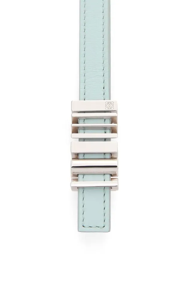 Loewe LOEWE Graphic Belt In Classic Calfskin Blue Icebergpalladium Women Belts